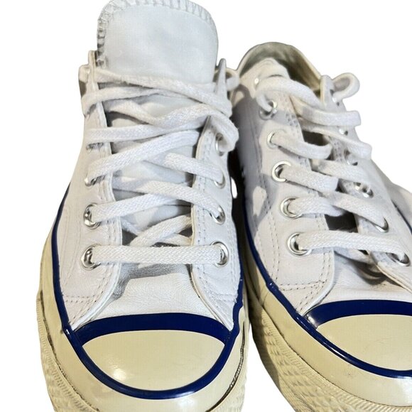 Converse Unisex Vintage Leather White/Blue Size W7 M5 - Picture 11 of 16
